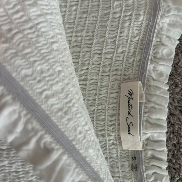 Mustard Seed White Flowy Mini Skirt - Picture 4 of 4